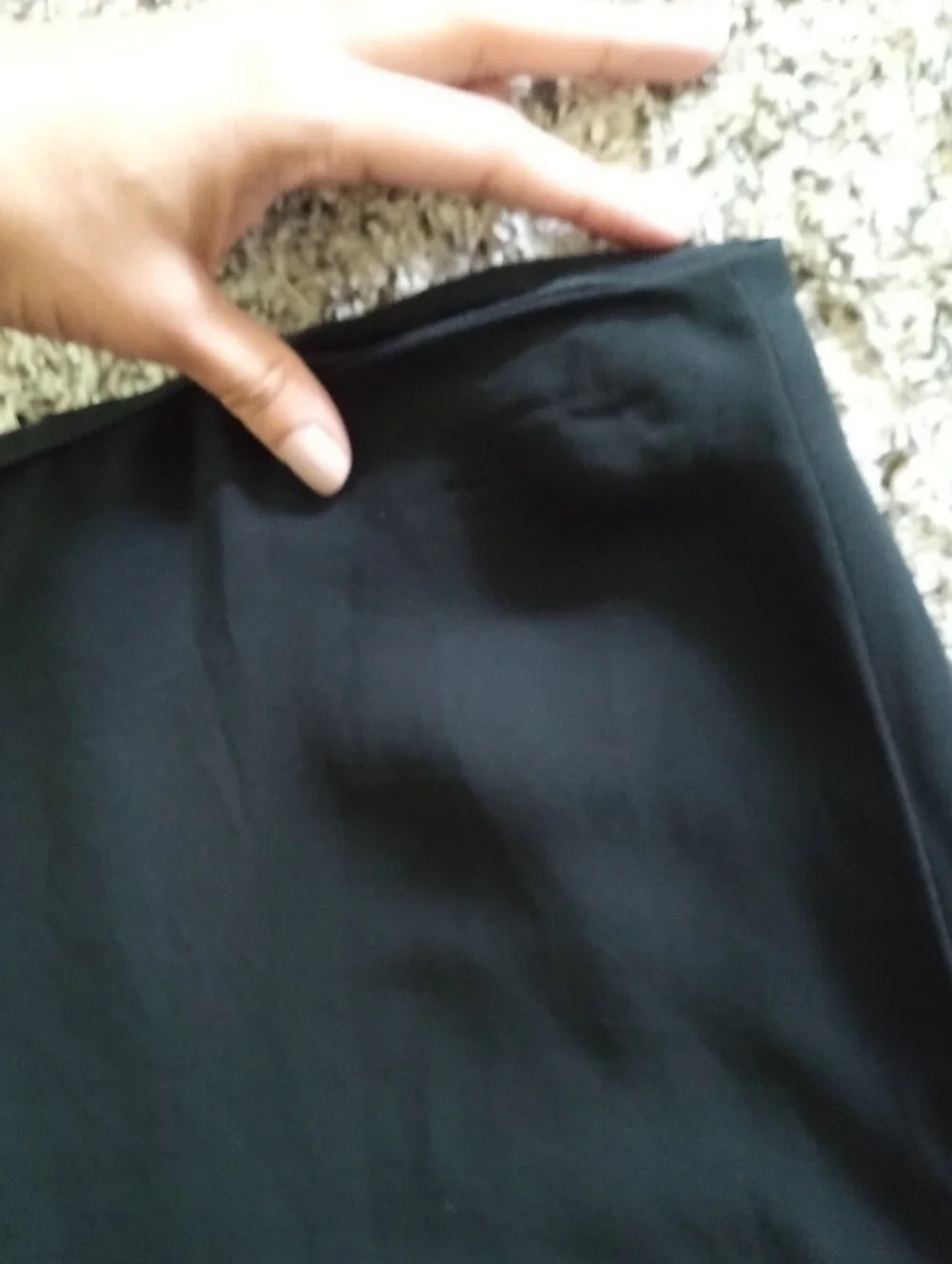 Ralph Lauren High Rise Maxi Skirt Black 8 Petite Medium - Picture 9 of 10